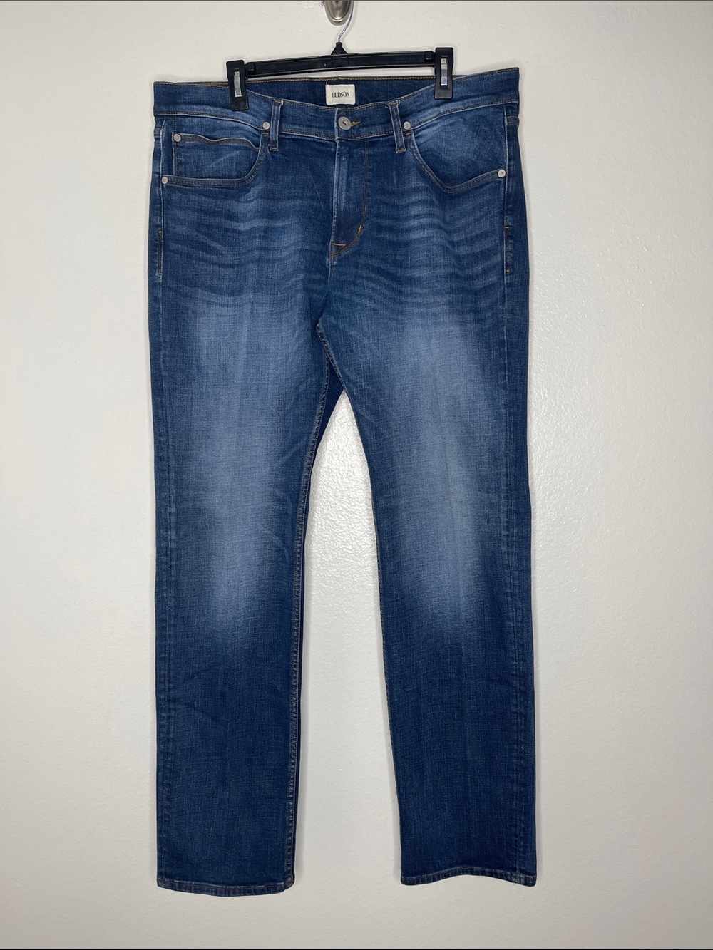 Hudson Men's Byron Straight Stretch Jeans Men’s Size 38 X 34 Inseam